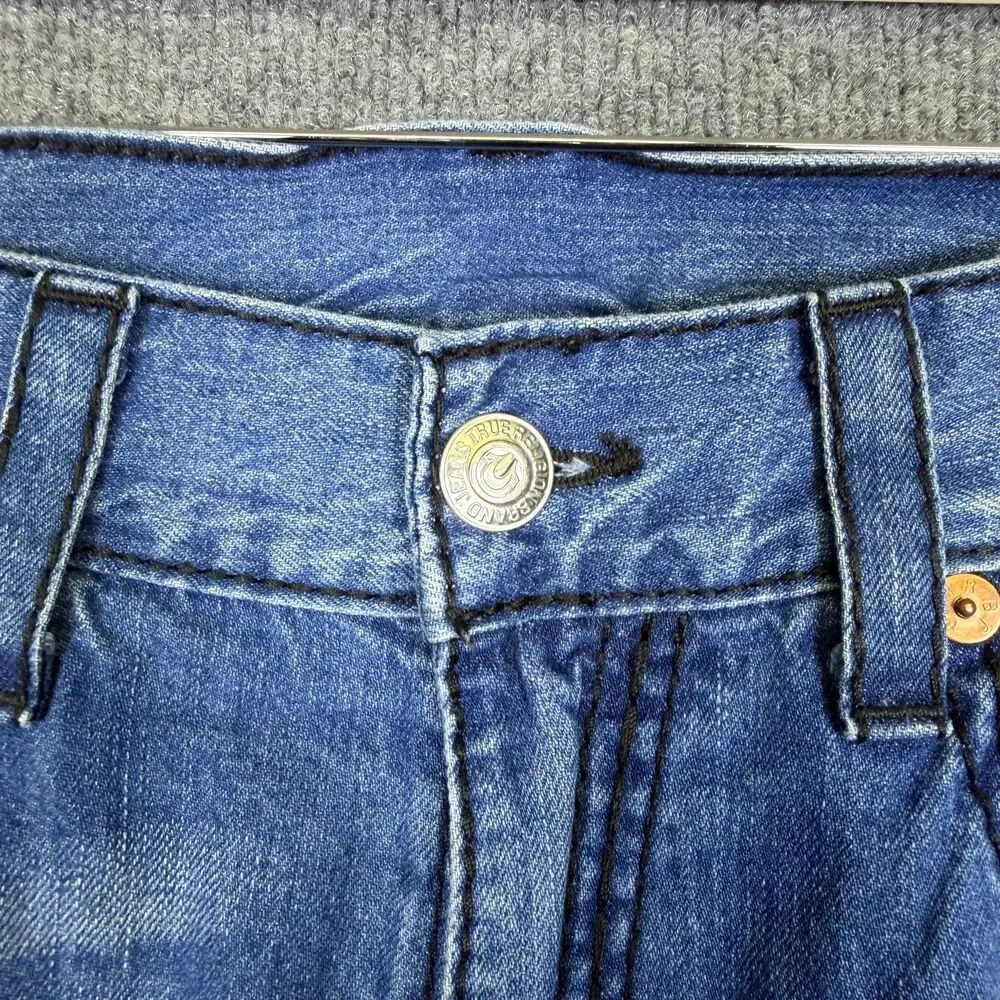 True Religion Men's Straight Jeans Size 36x32 Denim World Tour USA Buddha